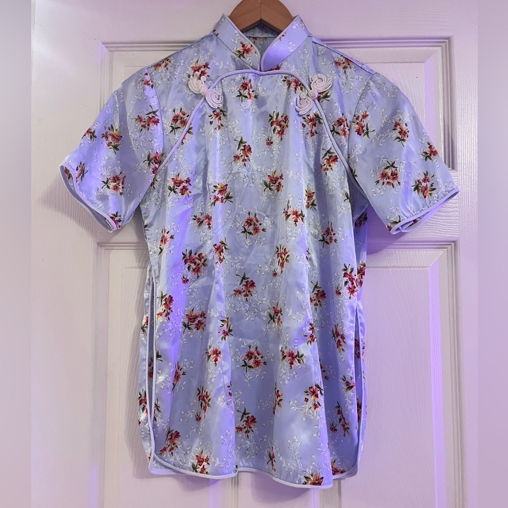 Charming Kimono Blouse - Light Blue